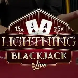 Official Live Dealer logo: Lightning Blackjack by Evolution at Win casino
