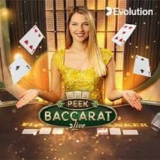 Peek Baccarat by Evolution, showcased at win-casinó.it – game logo